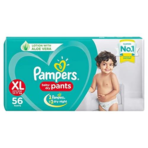 PAMPERS PANTS XL (UP TO 5kg) 56 PANTS